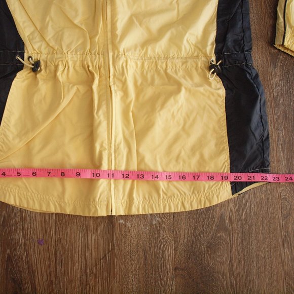 Nike Coat Women's Medium Yellow Windbreaker Vintage Full Zip Light Weight - Picture 7 of 11